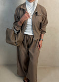 Taupe Linen Set