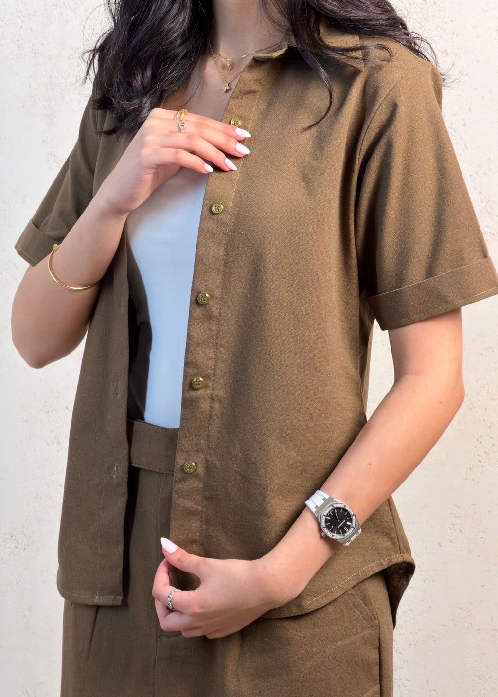 Olive Muse Linen Set