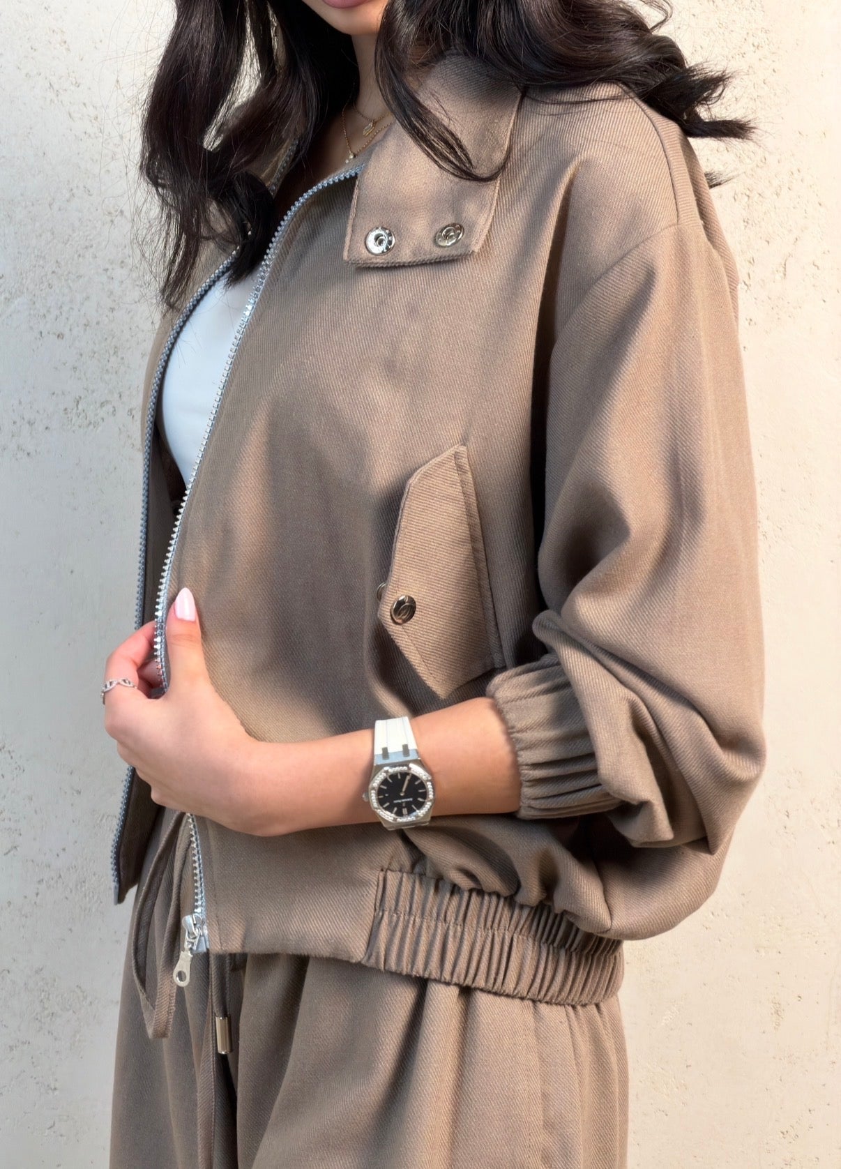 Taupe Linen Set